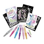 LANSAY Blopens - LANSAY - Créatures pailletées - 6 pochoirs - Des 6 ans