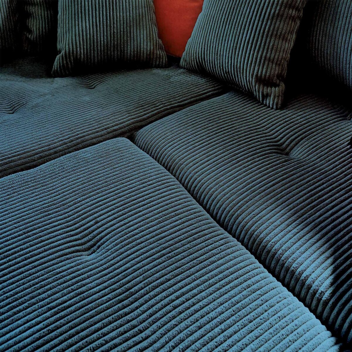 LISA DESIGN Rune - canapé d'angle gauche - 4 places - en velours côtelé