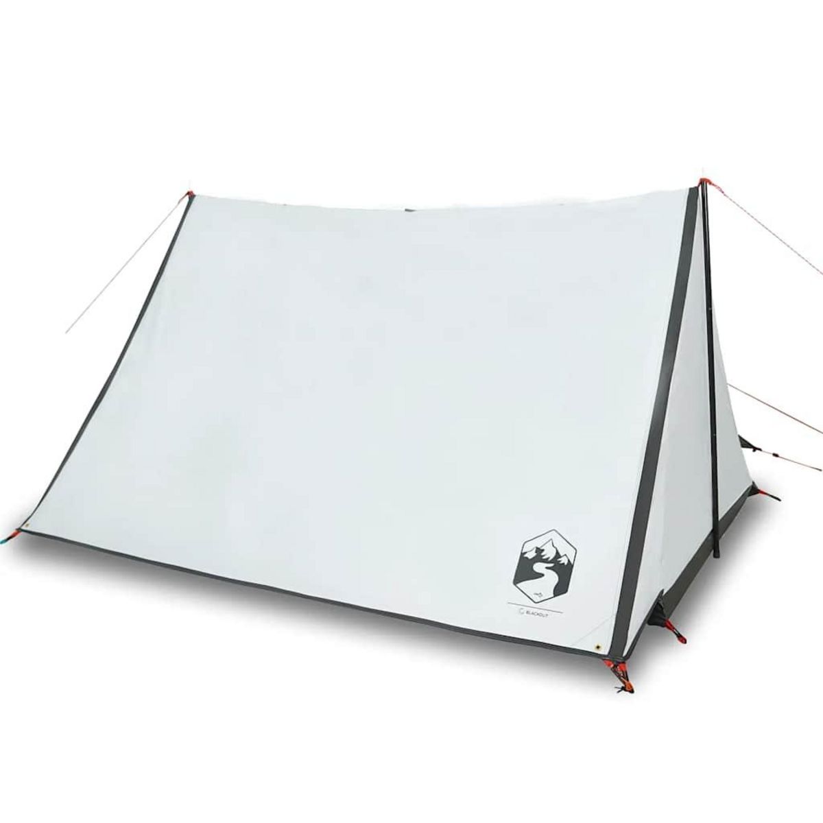 VIDAXL Tente de camping 2 personnes blanc tissu occultant impermeable