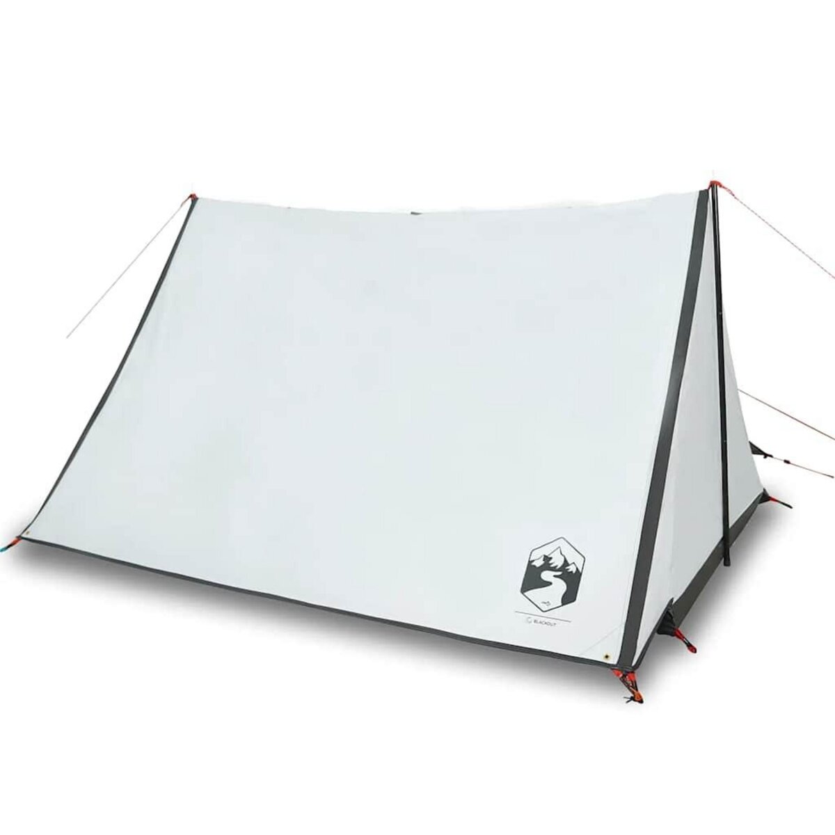 VIDAXL Tente de camping 2 personnes blanc tissu occultant impermeable