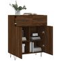 Voir la diapositive 4 : VIDAXL Buffet chene marron 69,5x34x90 cm bois d'ingenierie