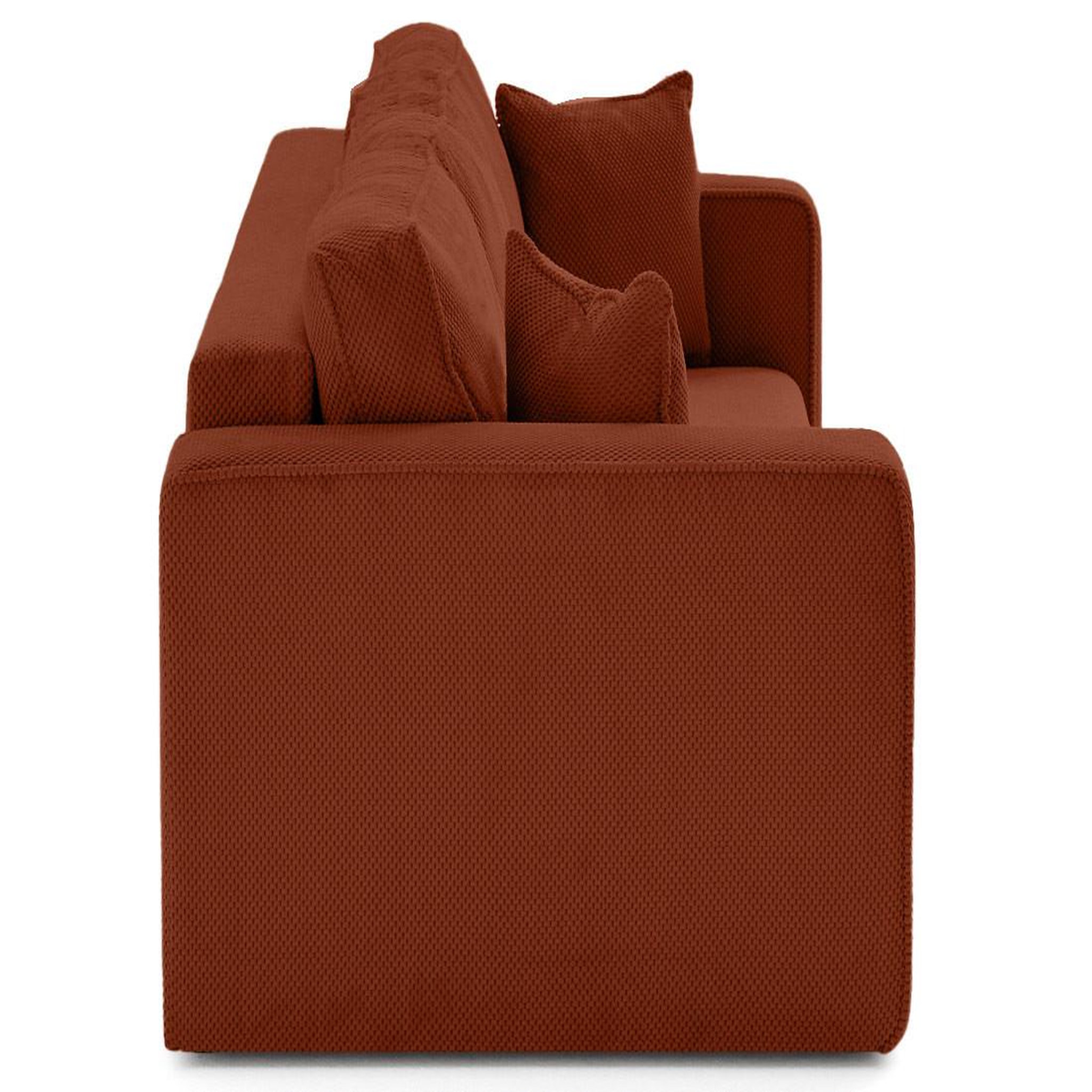 Voir la diapositive 5 : BEST MOBILIER Topaze - canapé droit 3 places convertible avec coffre en velours texturé