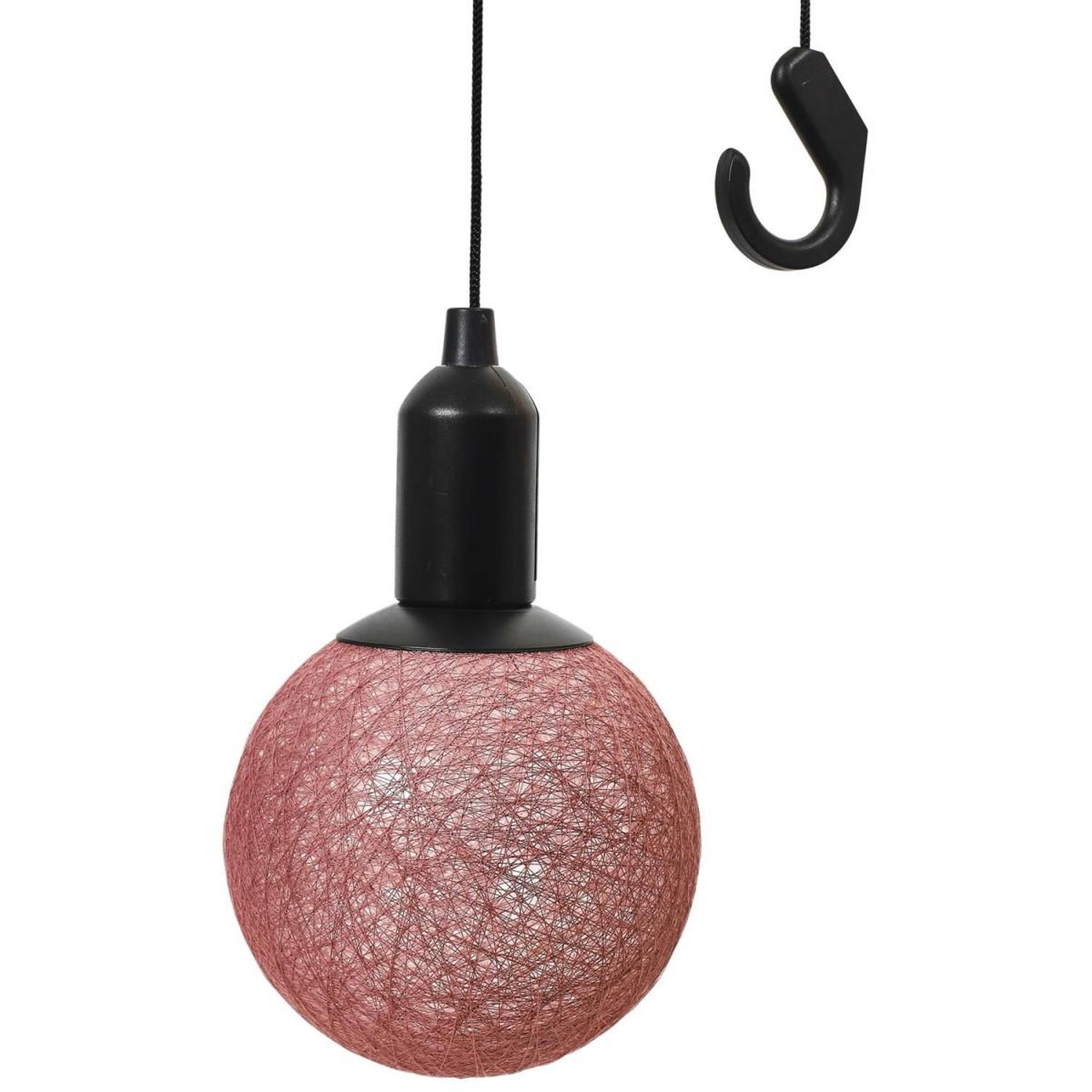 Voir la diapositive 2 : The Home Deco Factory Lampe suspension à led  boule  30cm rose