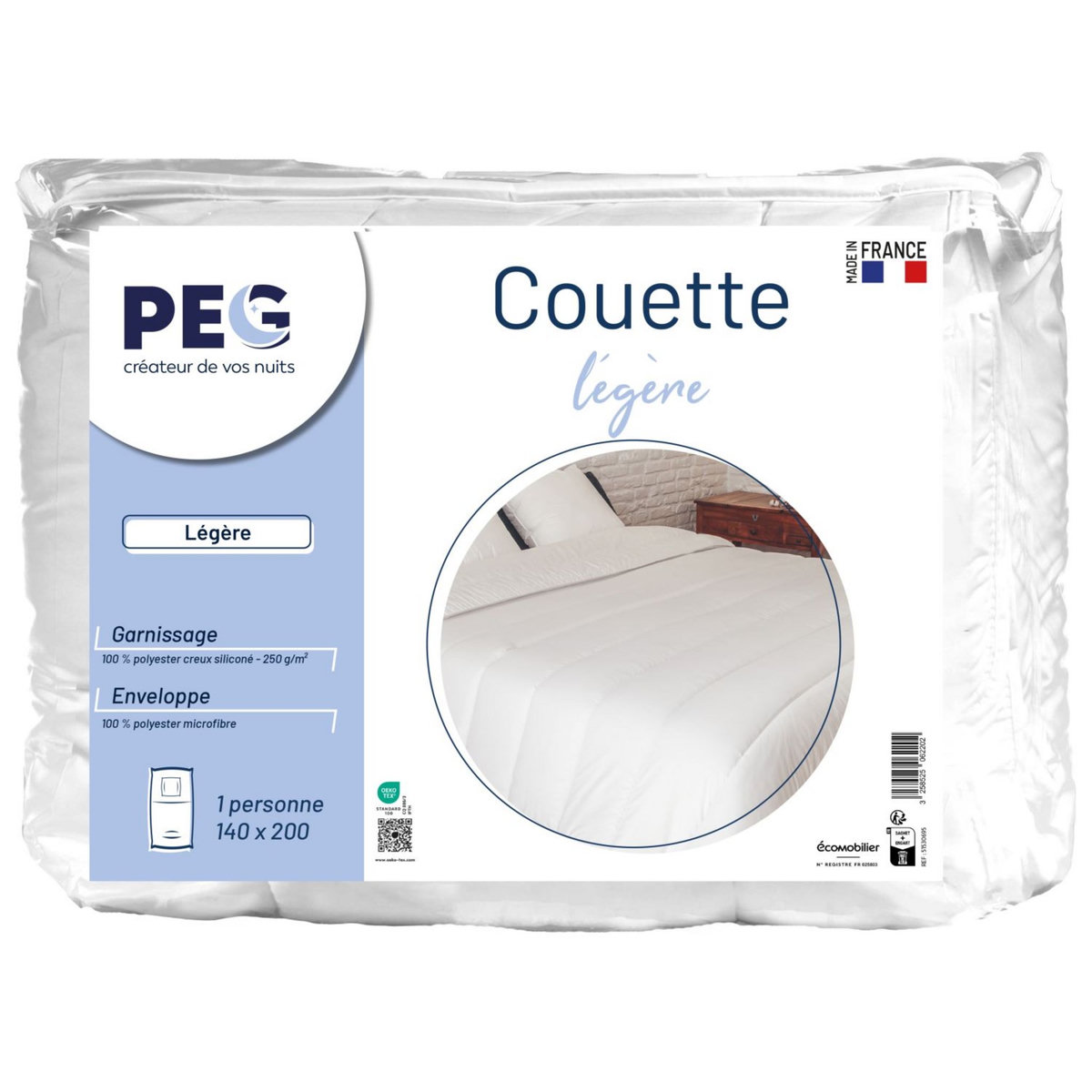 PEG Couette légère en microfibre 250 g/m² 