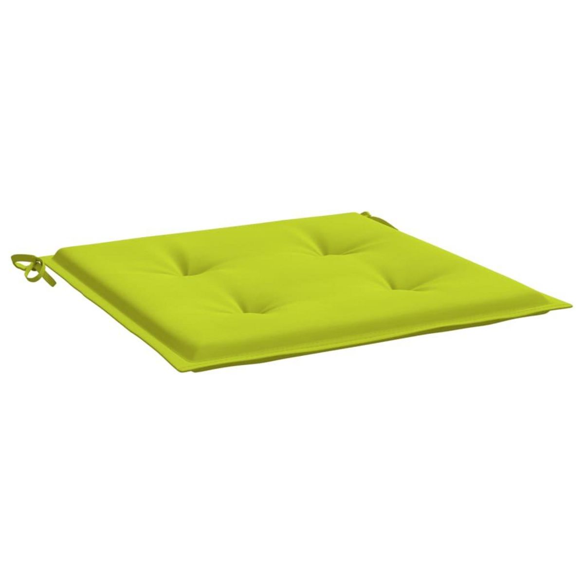 VIDAXL Coussins de chaise de jardin lot de 4 vert vif 40x40x3 cm