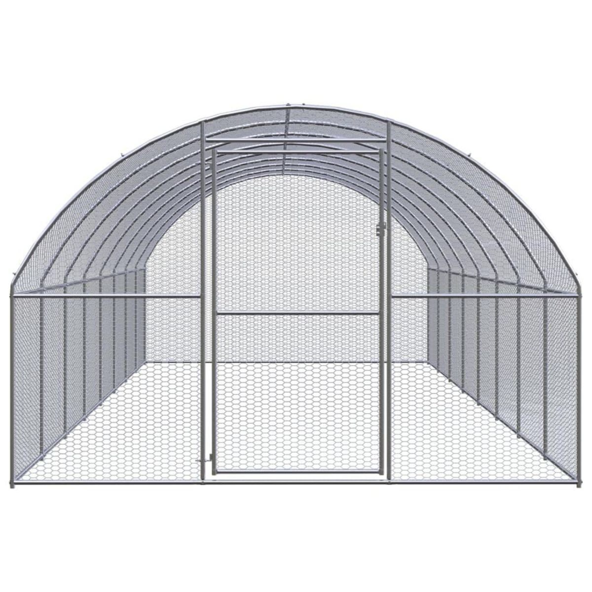 VIDAXL Poulailler d'exterieur 3x8x2 m Acier galvanise