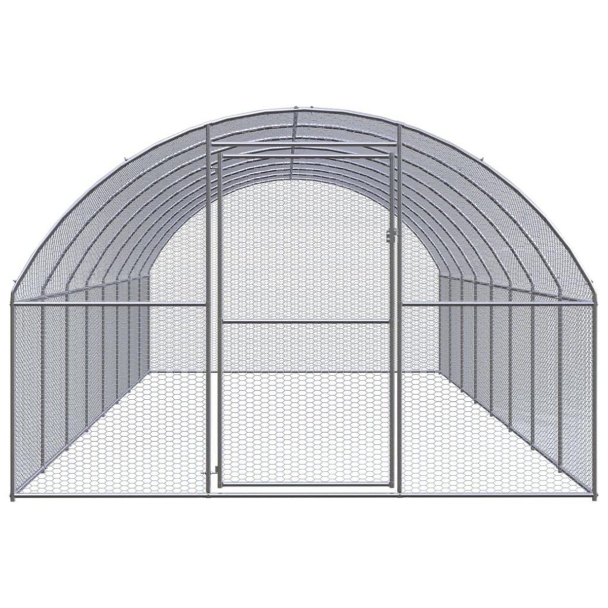 VIDAXL Poulailler d'exterieur 3x8x2 m Acier galvanise