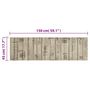 Voir la diapositive 6 : VIDAXL Tapis de cuisine lavable impression de cloture 45x150cm velours