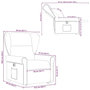Voir la diapositive 6 : VIDAXL Fauteuil inclinable electrique gris nuage tissu
