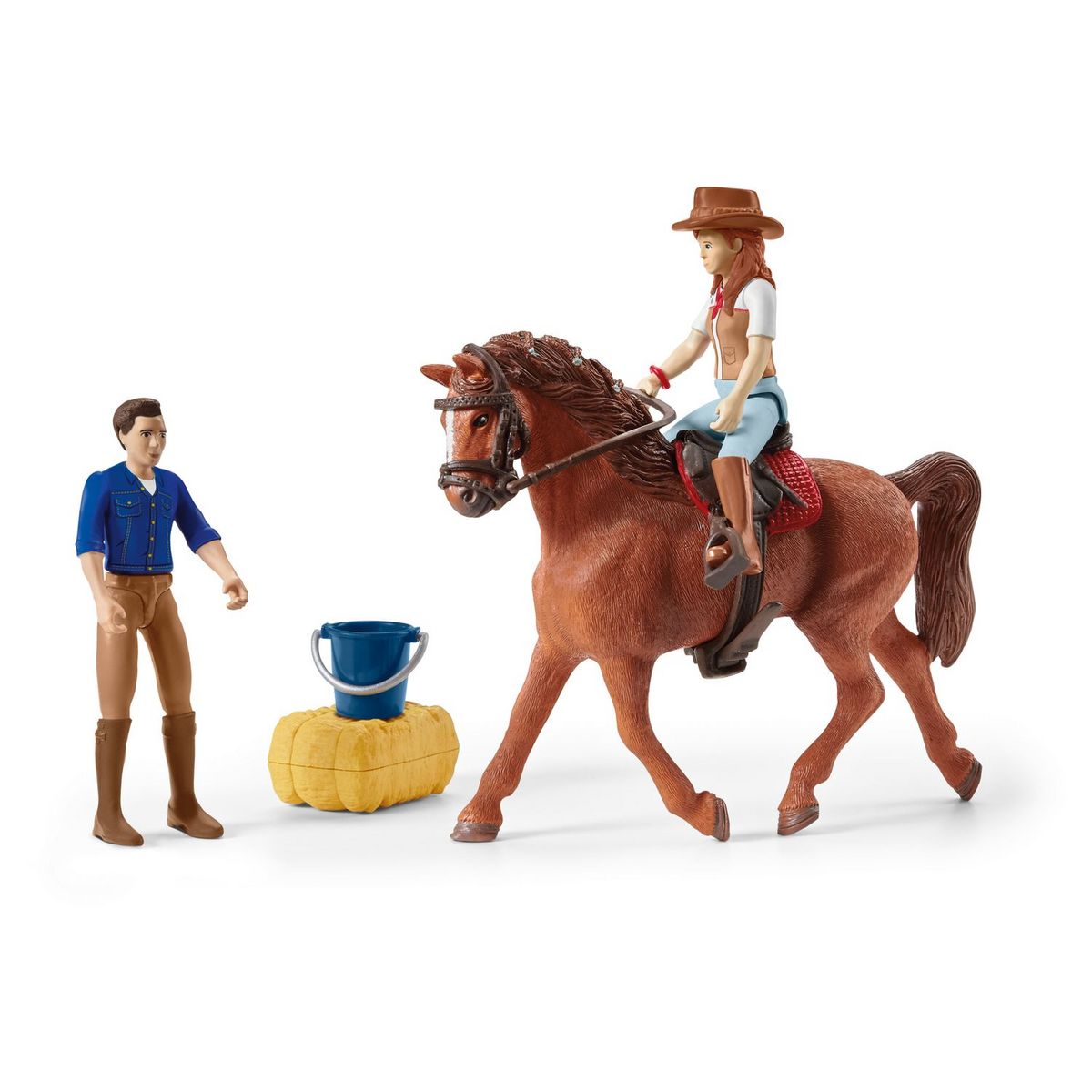 Schleich Grand voyage équestre en voiture et remorque 