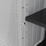 Voir la diapositive 4 : INTEC Armoire de rangement Gris 68 x 37 x 90cm Meuble de rangement Intérieur Exterieur 2 portes 2 Etagères Charnière acier INTEC