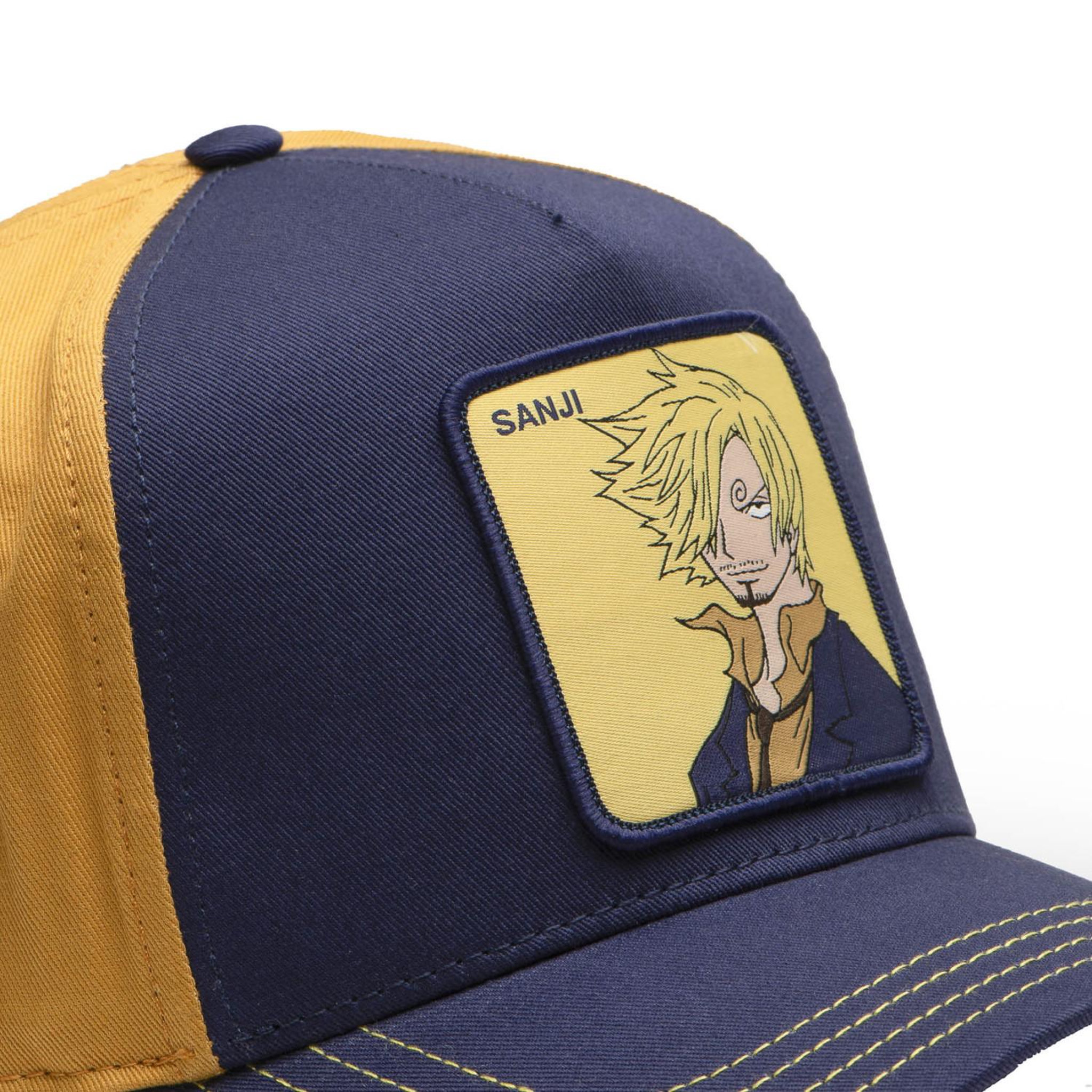 Voir la diapositive 3 : CAPSLAB Casquette trucker avec filet en sergé de coton one piece sanji