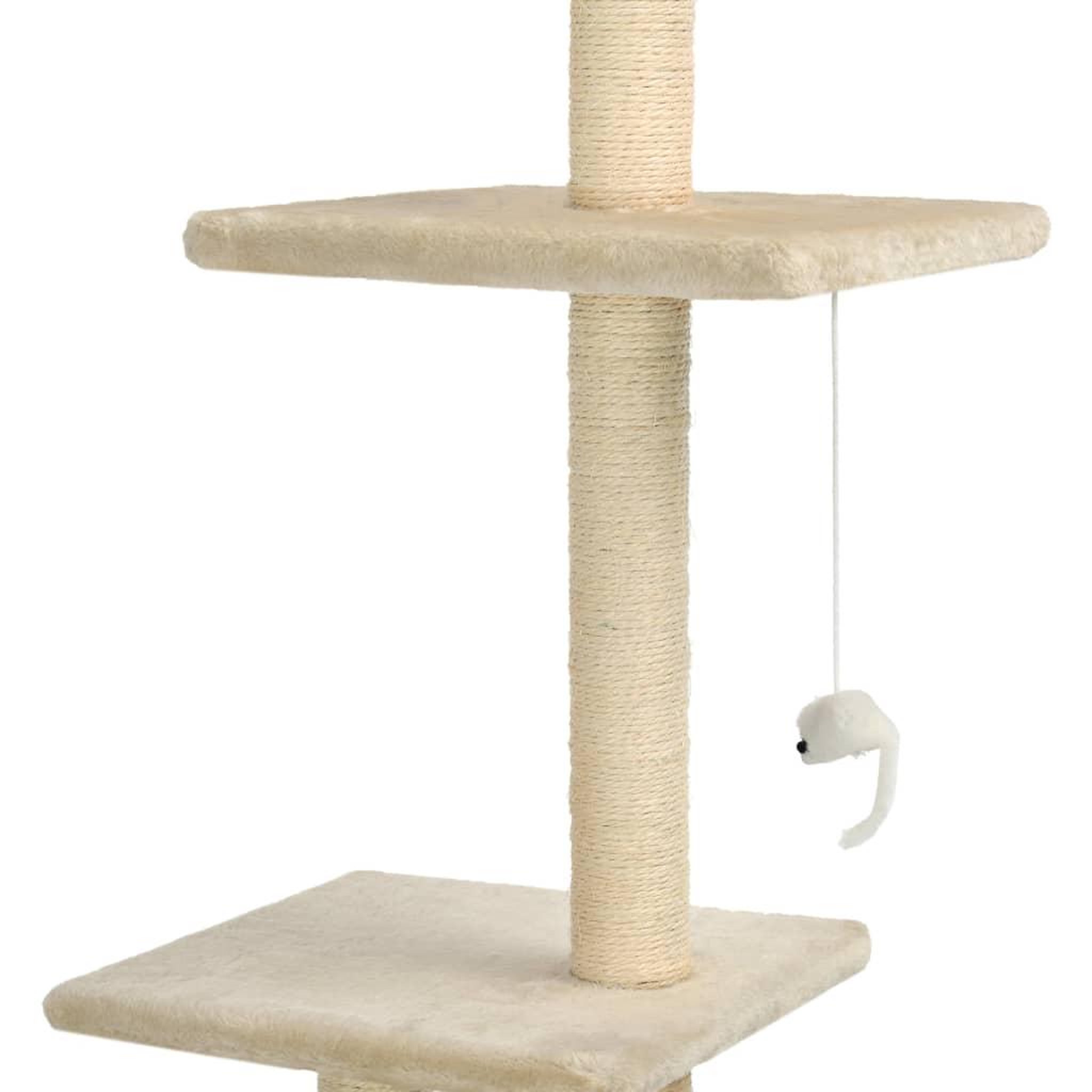 Voir la diapositive 4 : VIDAXL Arbre a chat avec griffoirs en sisal 260 cm Beige