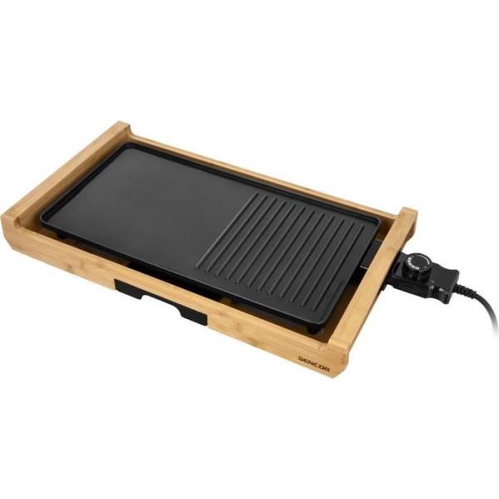 Voir la diapositive 3 : MARKET24 Grill électrique - SENCOR - SBG 206BK - 1800 W - Noir / Bambour