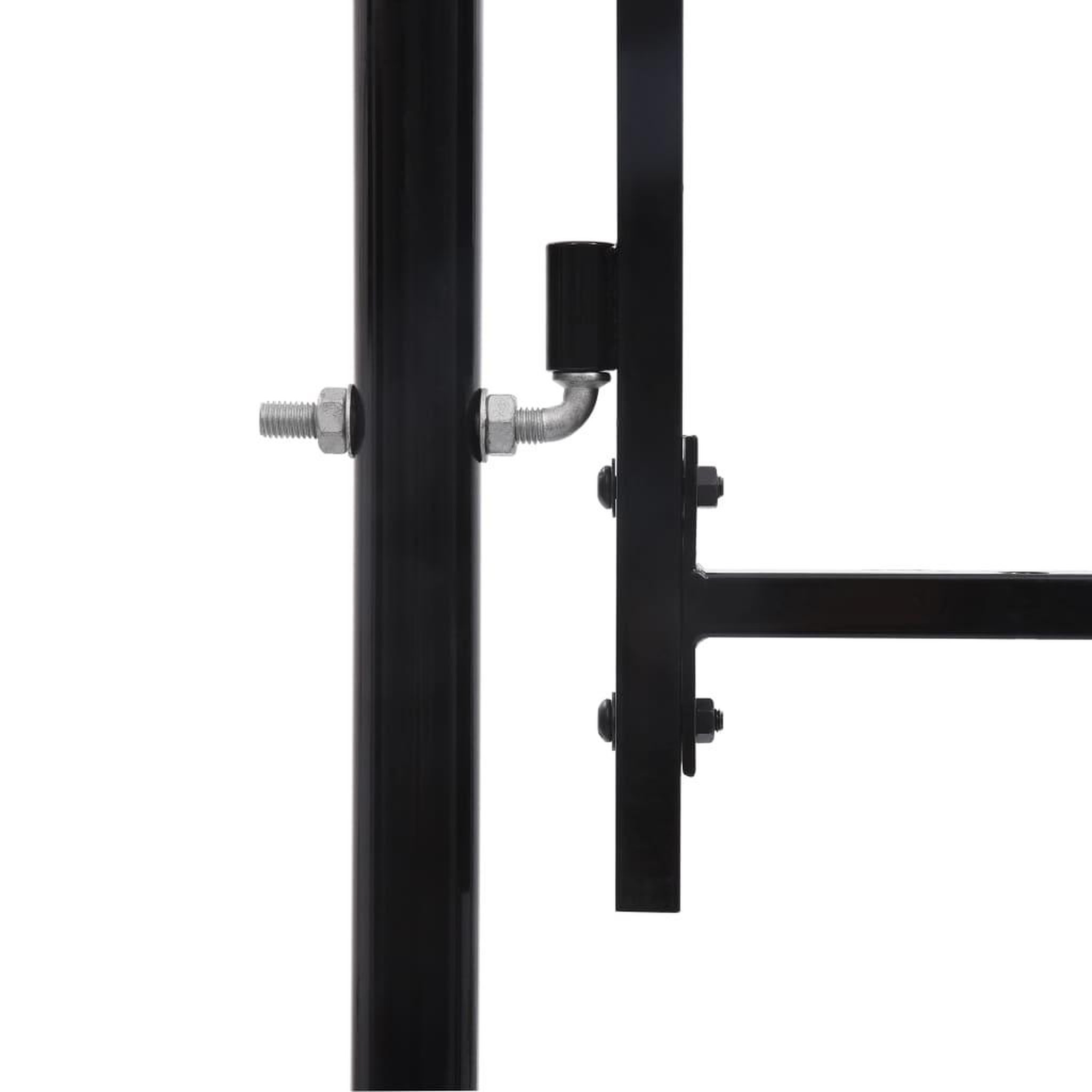 Voir la diapositive 3 : VIDAXL Portillon double porte avec dessus a pointe Acier 3x1,25 m Noir