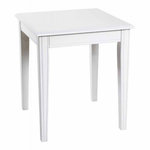 Paris Prix Table d'Appoint Carrée en Bois  Elsa  51cm Blanc