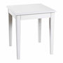 Voir la diapositive 1 : Paris Prix Table d'Appoint Carrée en Bois  Elsa  51cm Blanc