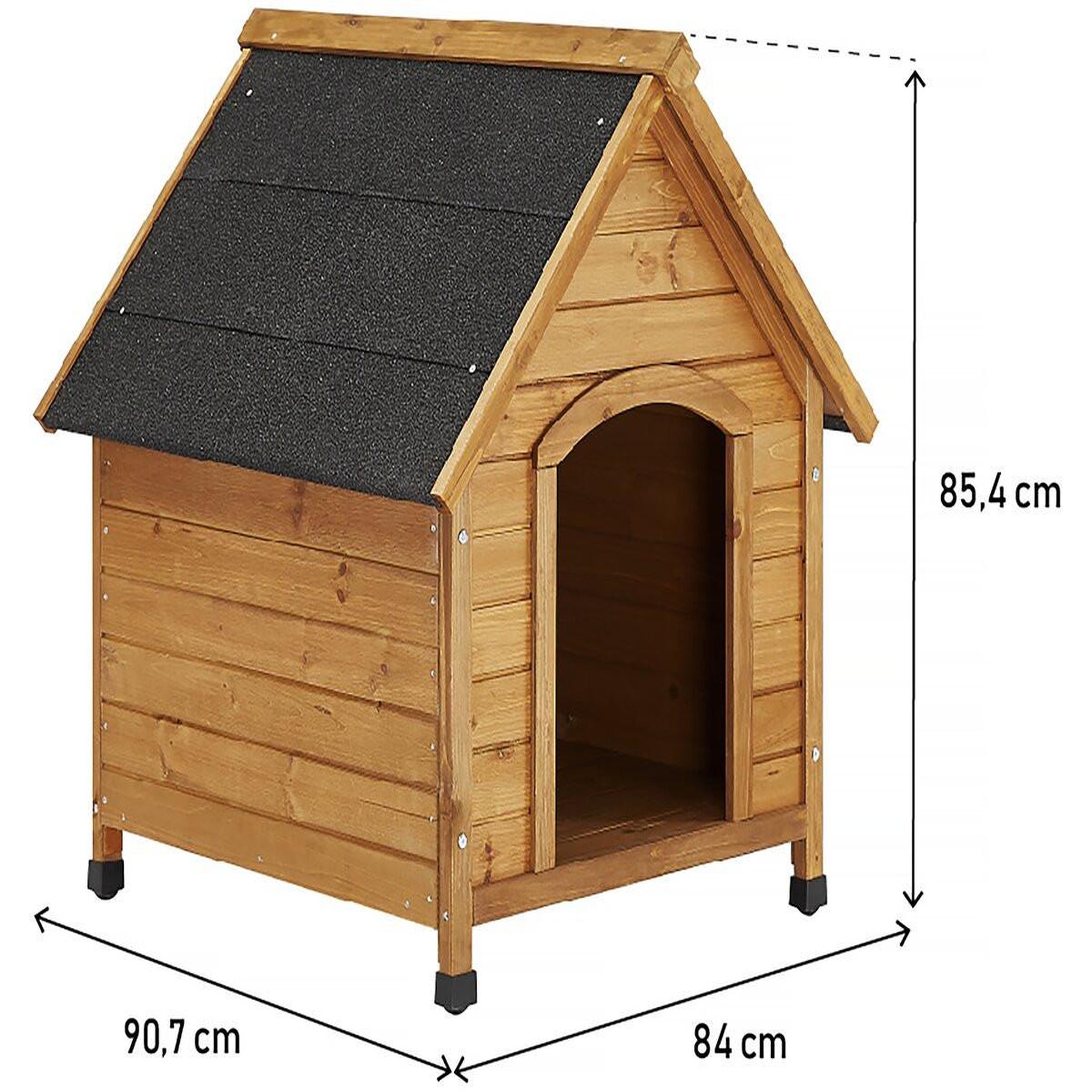 Voir la diapositive 4 : Habitat et Jardin Niche pour chien  doggy  - 77 x 82 x 88 cm - beige