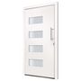 Voir la diapositive 3 : VIDAXL Porte d'entree Aluminium et PVC Blanc 110x210 cm