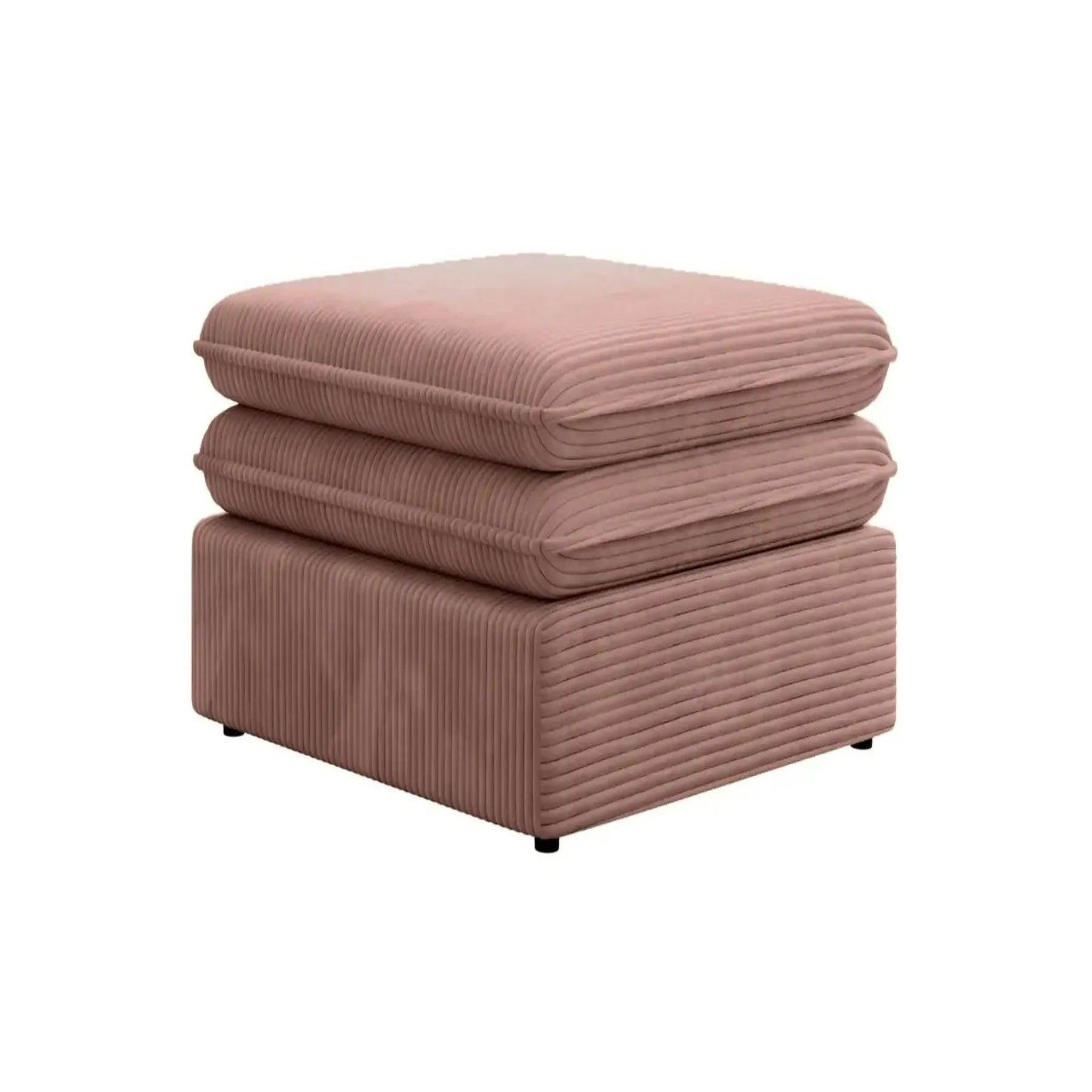 Voir la diapositive 5 : CASANOVA PARIS Oscar - pouf velours cotelé