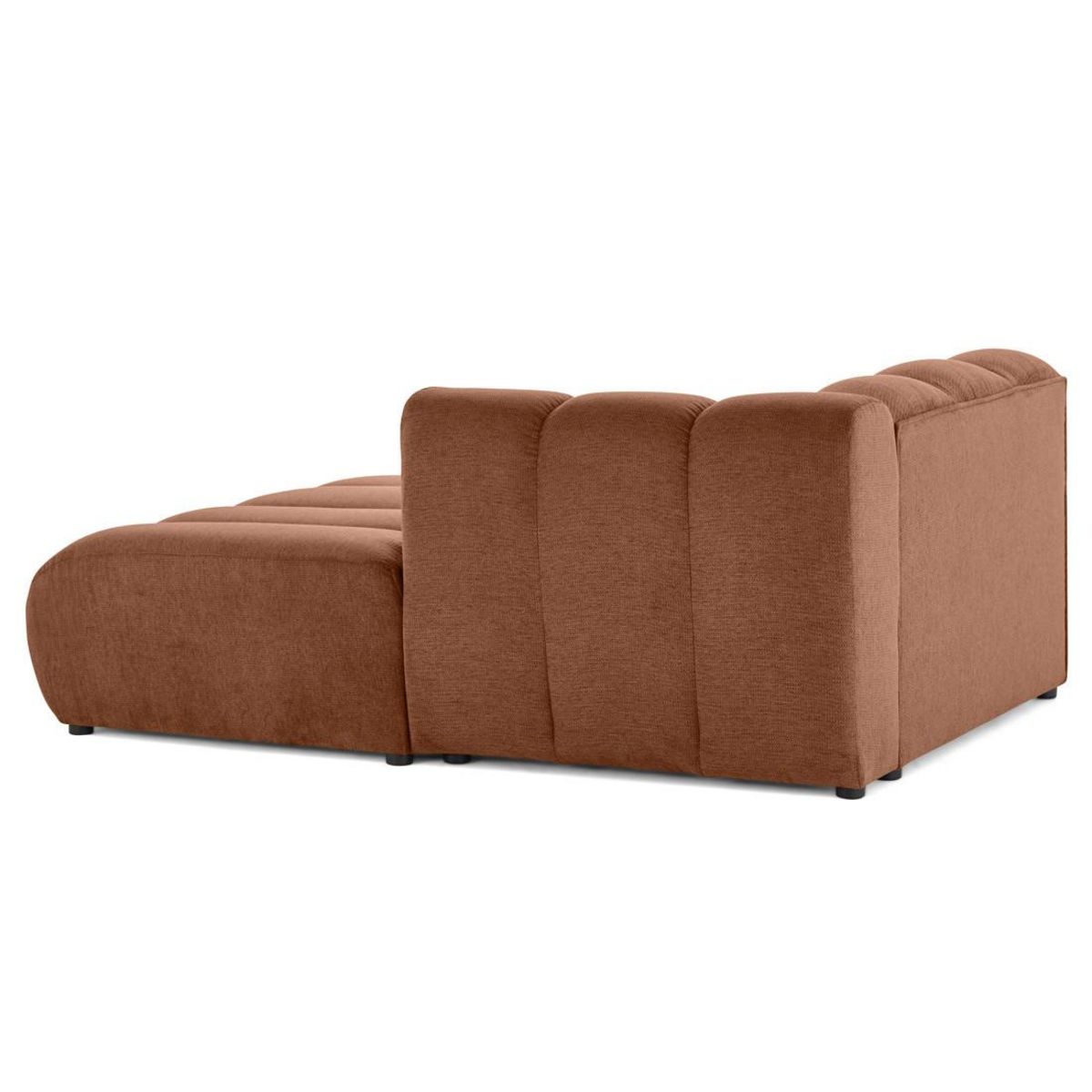 LISA DESIGN Debbie - module d'assise méridienne droit en tissu texturé