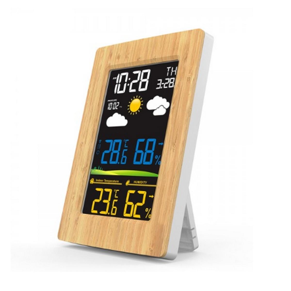 LIVOO Station météo bois/noir - SL264