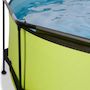 Voir la diapositive 3 : EXIT TOYS Piscine tubulaire Lime ronde 3,00 x 0,76 m avec dôme - Exit Toys