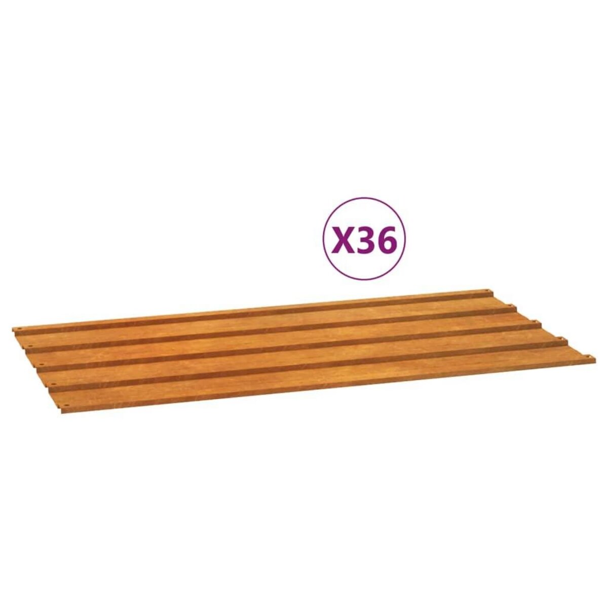 VIDAXL Panneaux de toiture 12 pcs rouille 80x44 cm Acier corten
