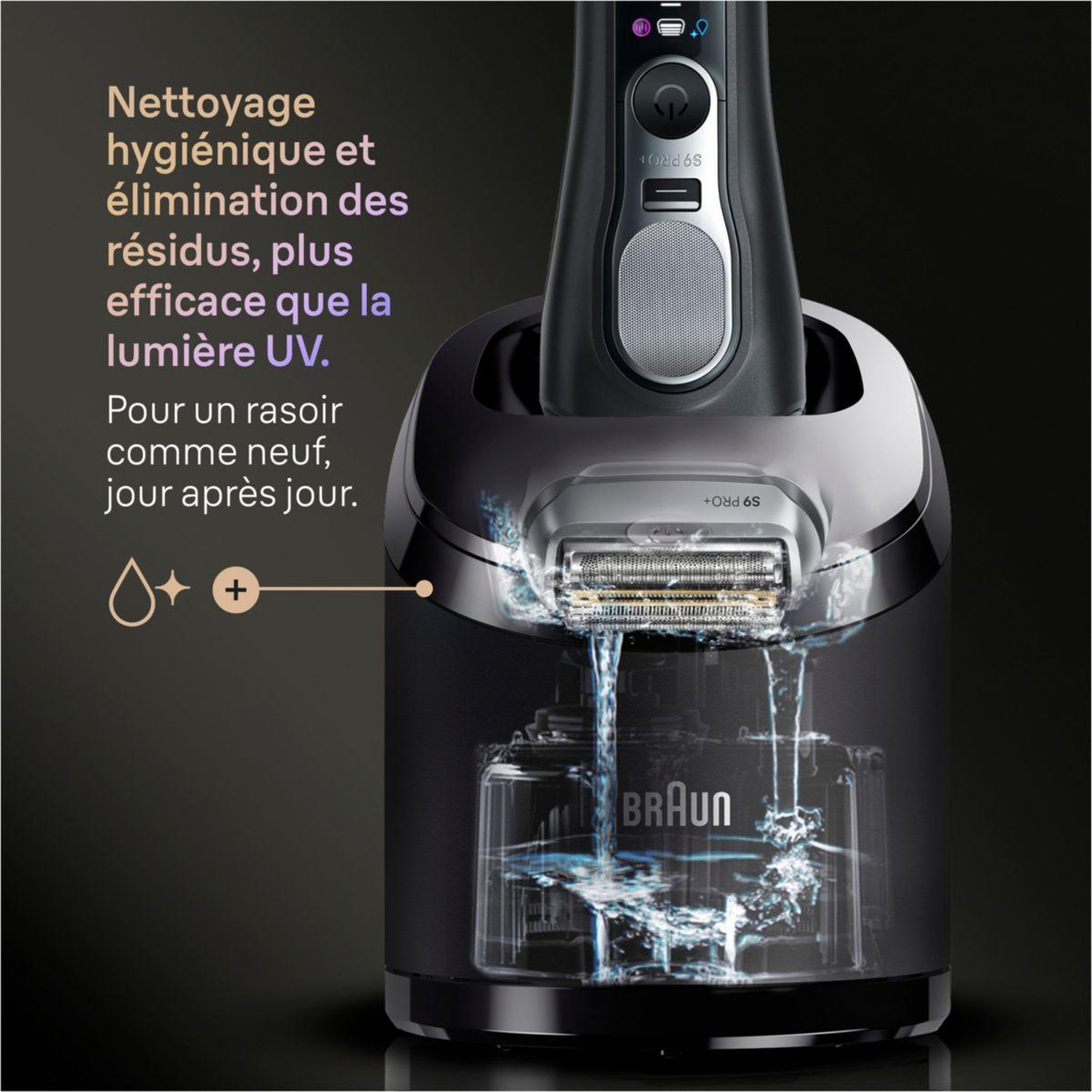 Voir la diapositive 5 : BRAUN Rasoir électrique series 9 9660cc clean&charge