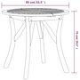 Voir la diapositive 6 : VIDAXL Table de jardin Ø 85 cm Bois d'acacia solide