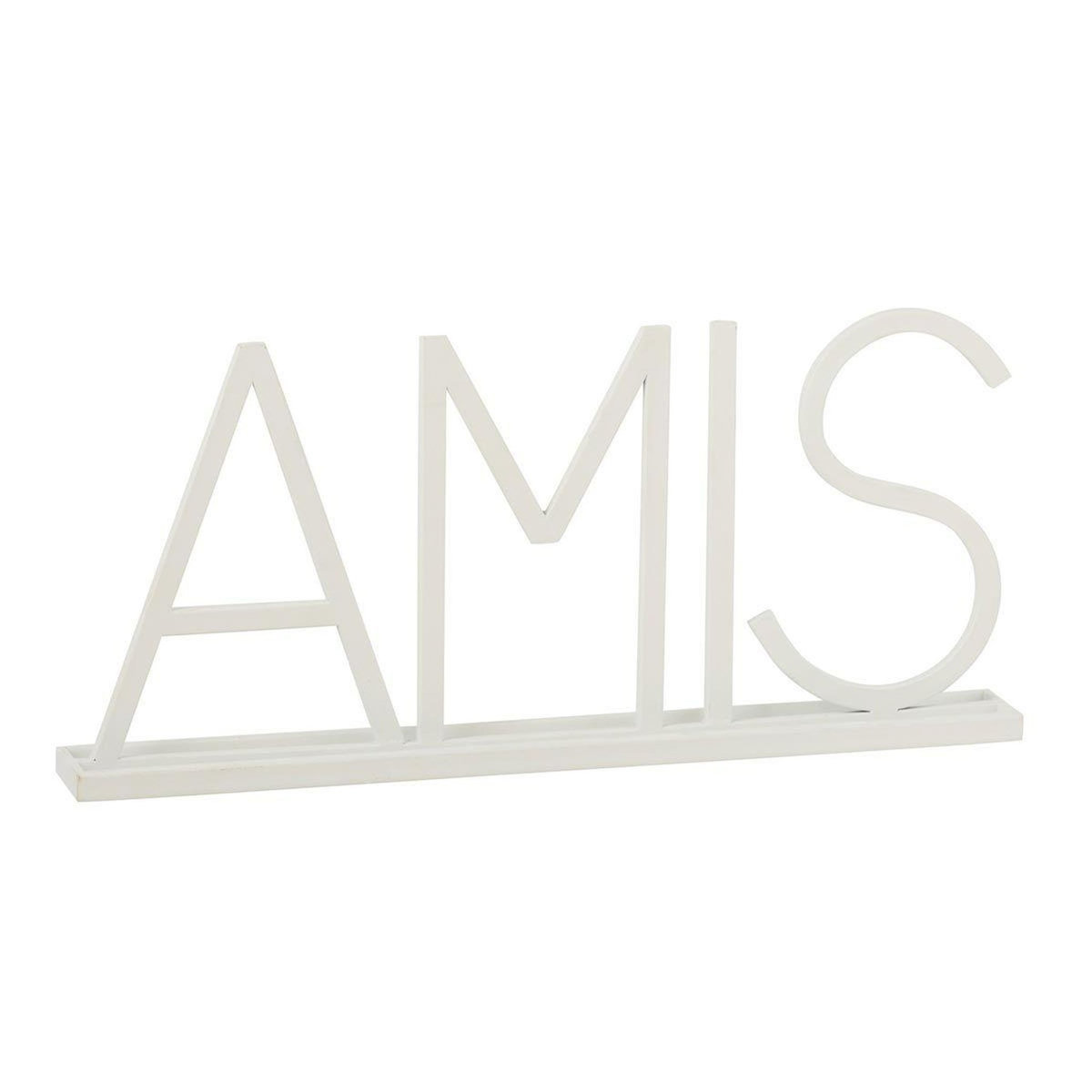 Paris Prix Mot Déco en Métal  Amis  48cm Blanc