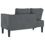 Voir la diapositive 5 : VIDAXL Chaise longue avec coussins gris fonce velours