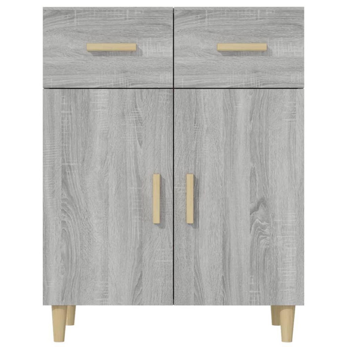 VIDAXL Buffet Sonoma gris 69,5x34x89 cm Bois d'ingenierie