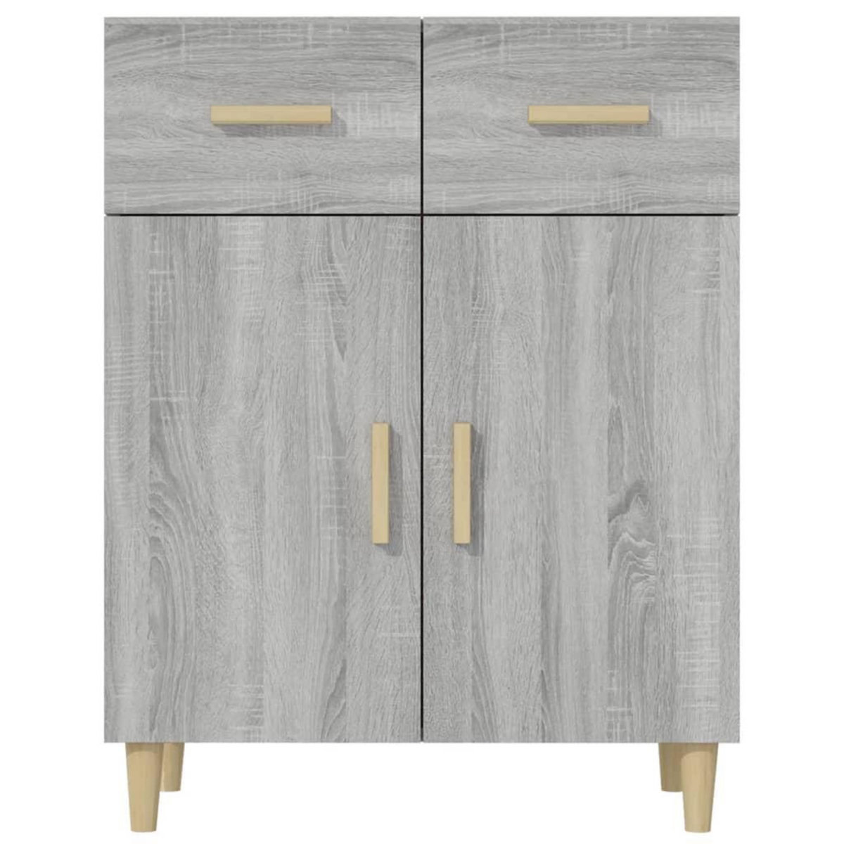VIDAXL Buffet Sonoma gris 69,5x34x89 cm Bois d'ingenierie