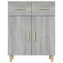 Voir la diapositive 3 : VIDAXL Buffet Sonoma gris 69,5x34x89 cm Bois d'ingenierie