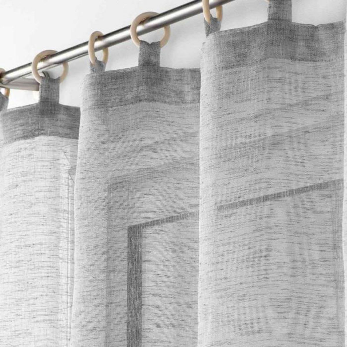 Paris Prix Rideau Voilage à Œillets  Minalisa  140x240cm Gris