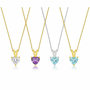 Voir la diapositive 3 : L'ATELIER D'AZUR Collier - Pendentif Or Jaune Zirconium Coeur - Femme