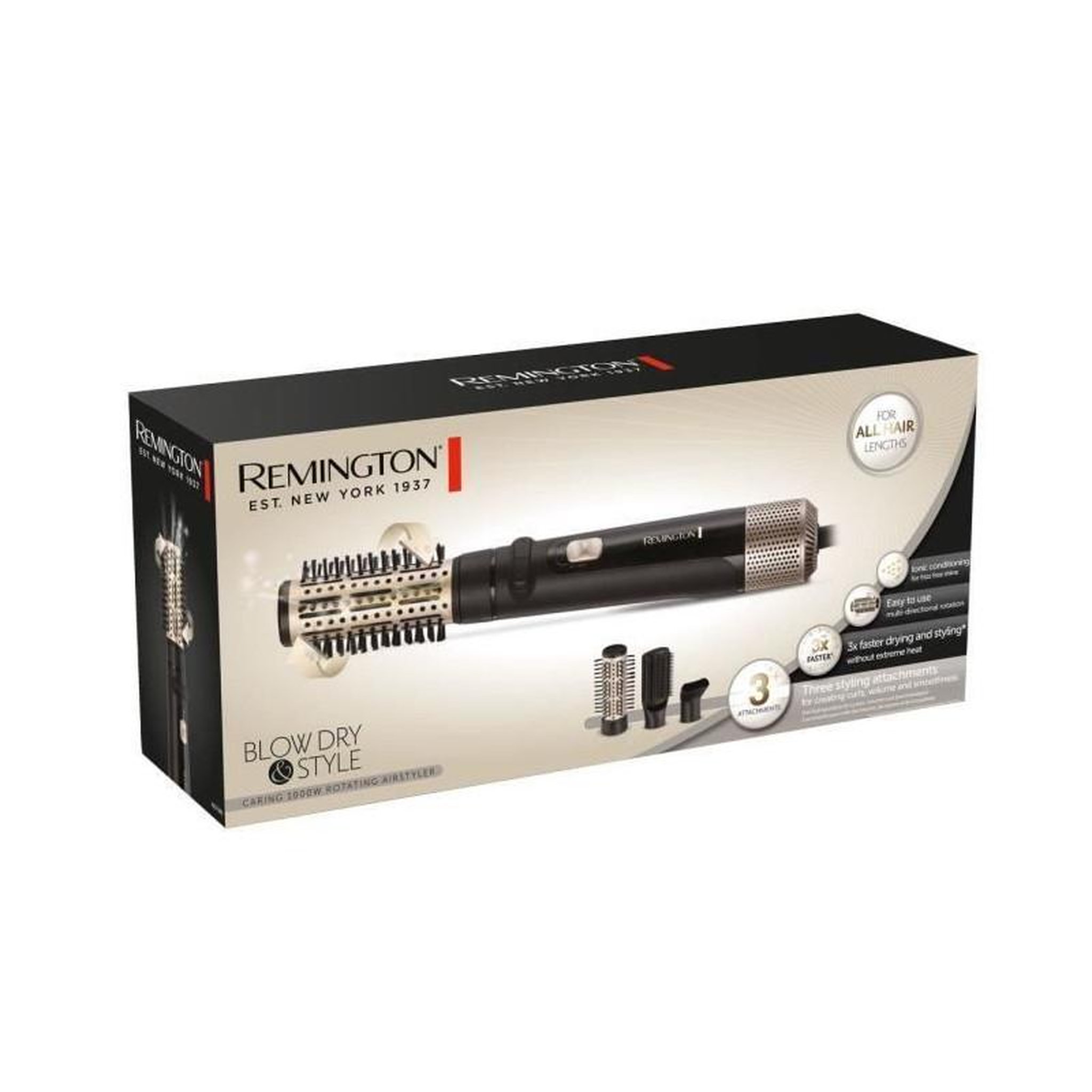 Voir la diapositive 2 : REMINGTON Brosse Soufflante REMINGTON AS7580 R Blow D&S - 1000 W
