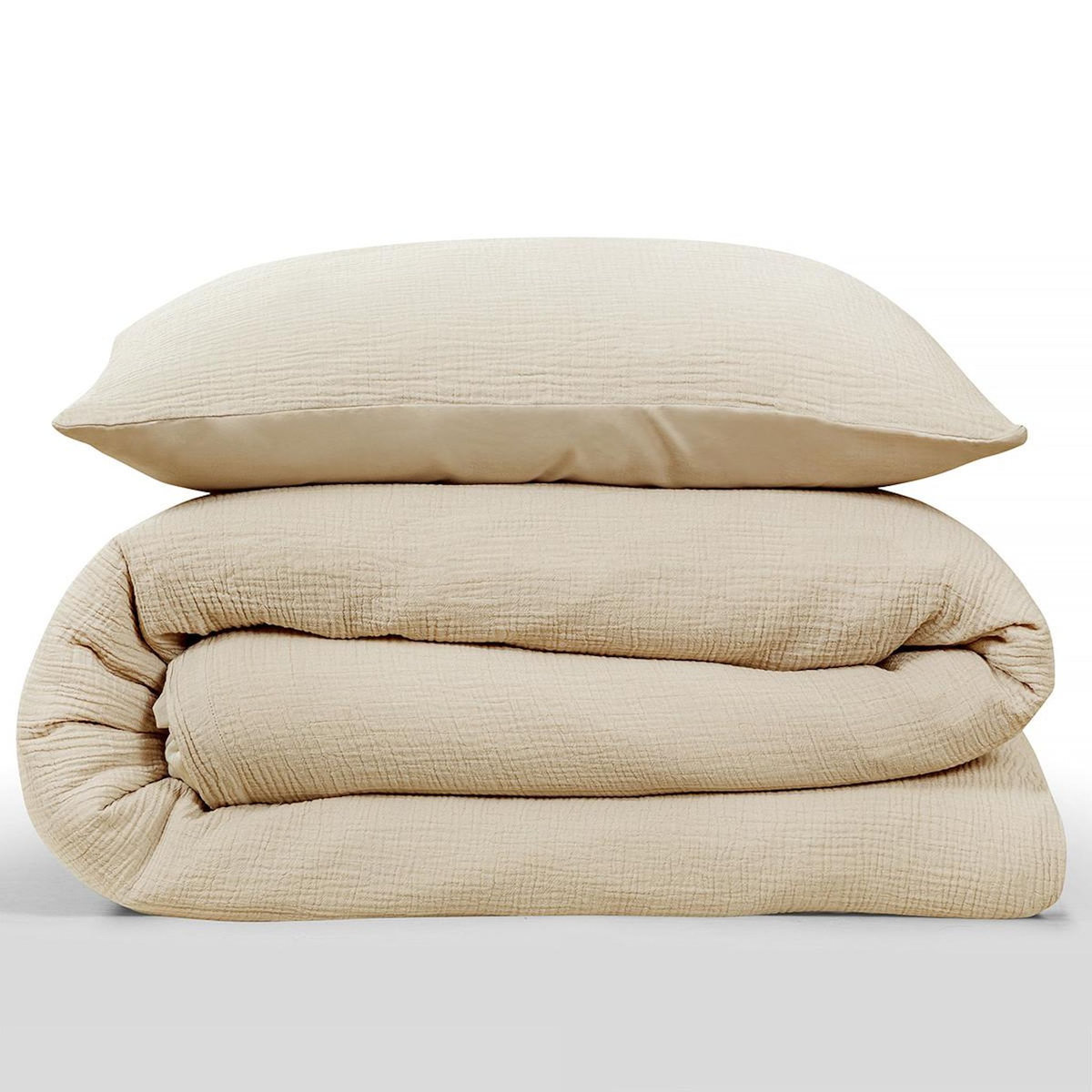 FUTURE HOME Parure de lit simple en gaze de coton