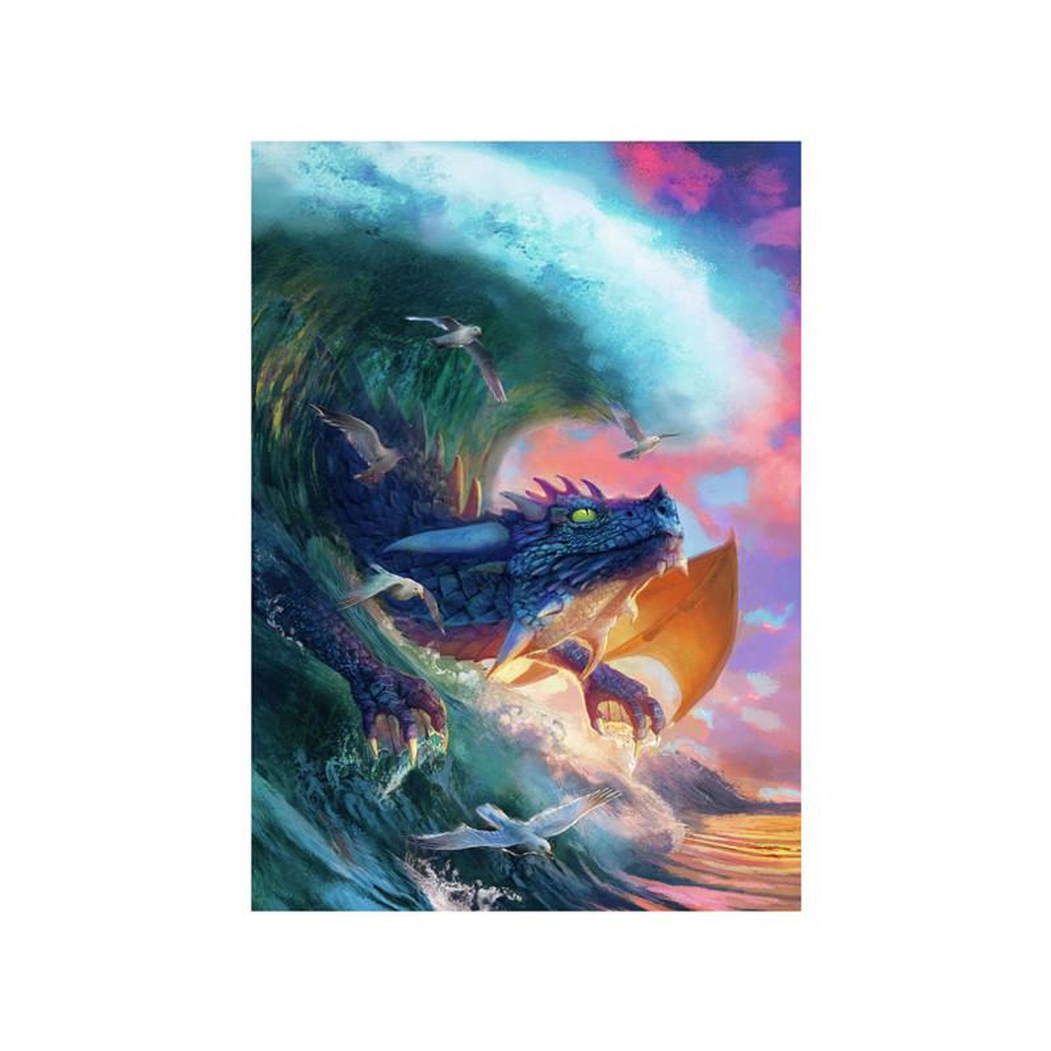 Voir la diapositive 2 : RAVENSBURGER Ravensburger - Jigsaw puzzle Dragon Race, 1000 pcs. 120006220