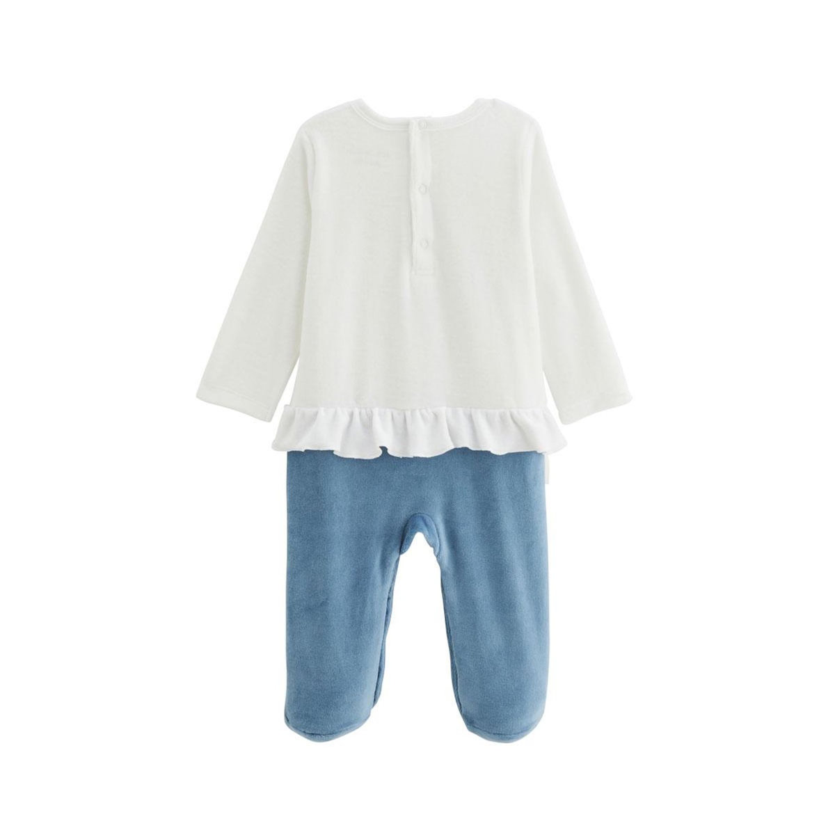 Petit Béguin Pyjama bébé en velours Polarmoon