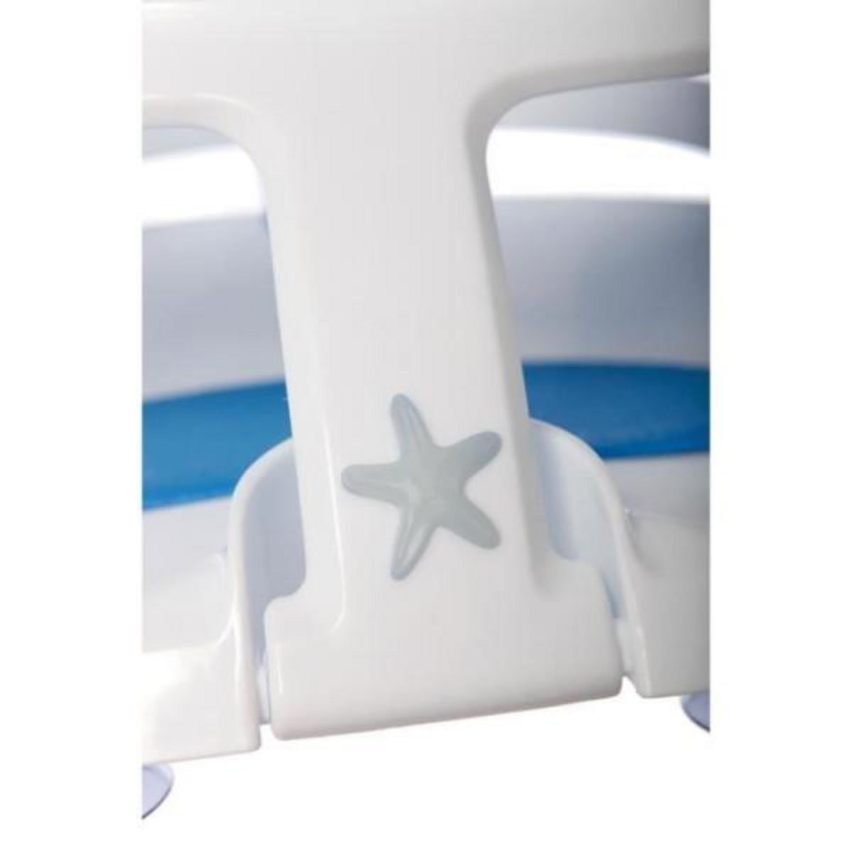 MARKET24 Transat - Anneau Siege de bain - DREAMBABY - Super confortable - Indicateur de détection de chaleur - 6 a 24 mois jusqu'a 13 kg - Blanc