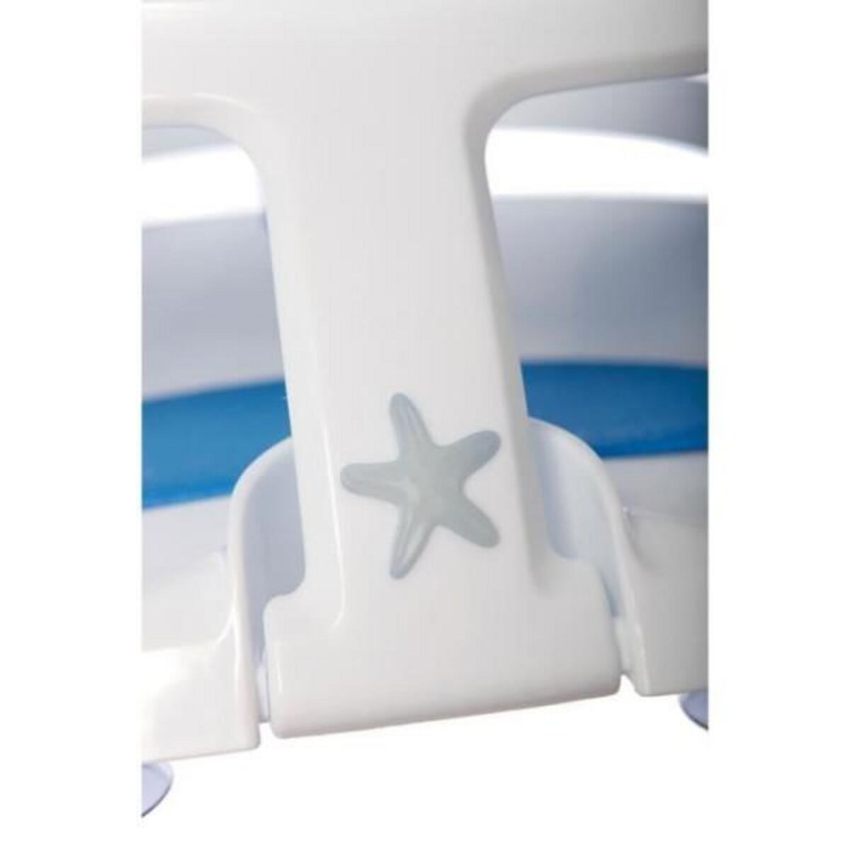 MARKET24 Transat - Anneau Siege de bain - DREAMBABY - Super confortable - Indicateur de détection de chaleur - 6 a 24 mois jusqu'a 13 kg - Blanc