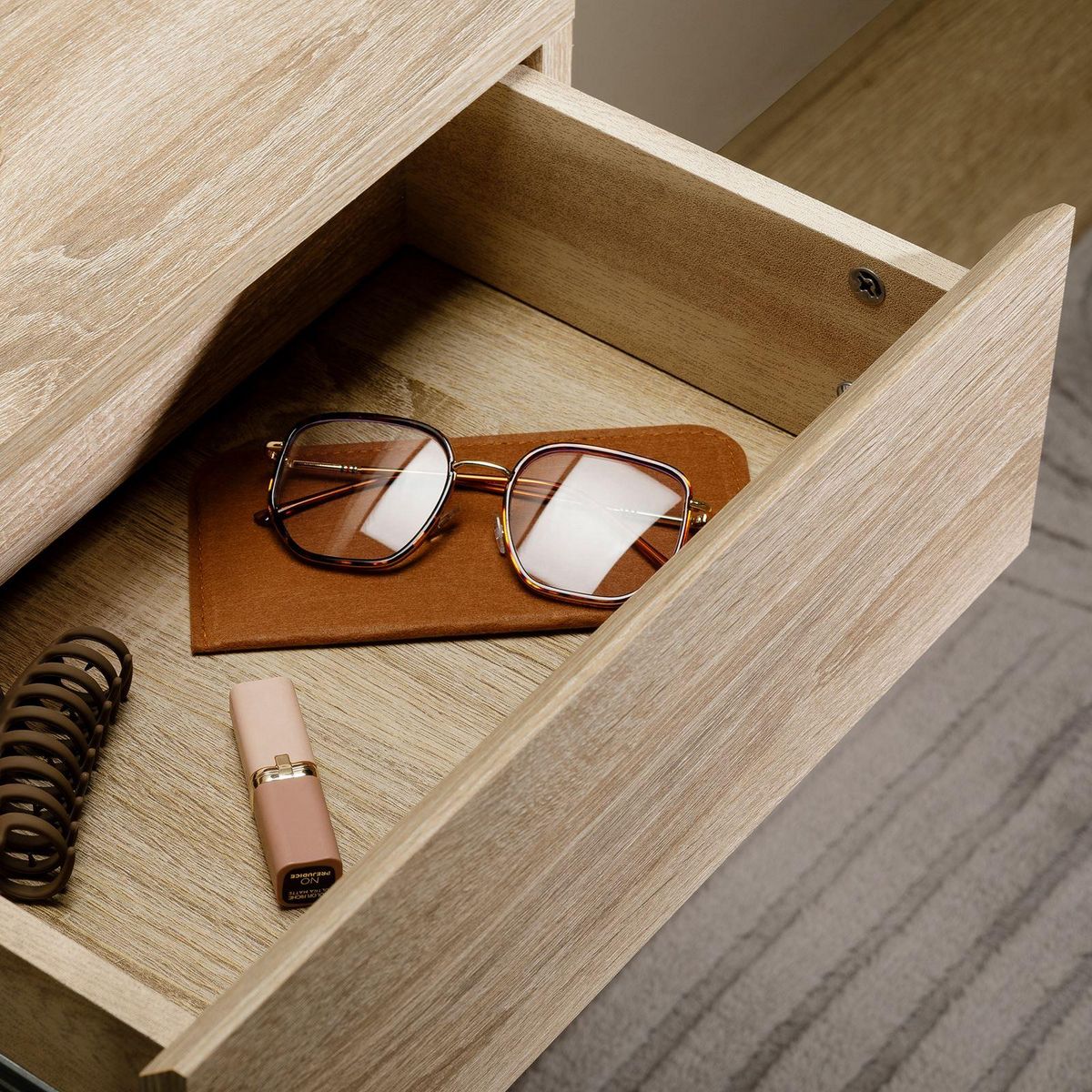 IDIMEX Chevet suspendu FLORENT, en mélaminé