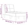 Voir la diapositive 6 : VIDAXL Chaise longue gris similicuir