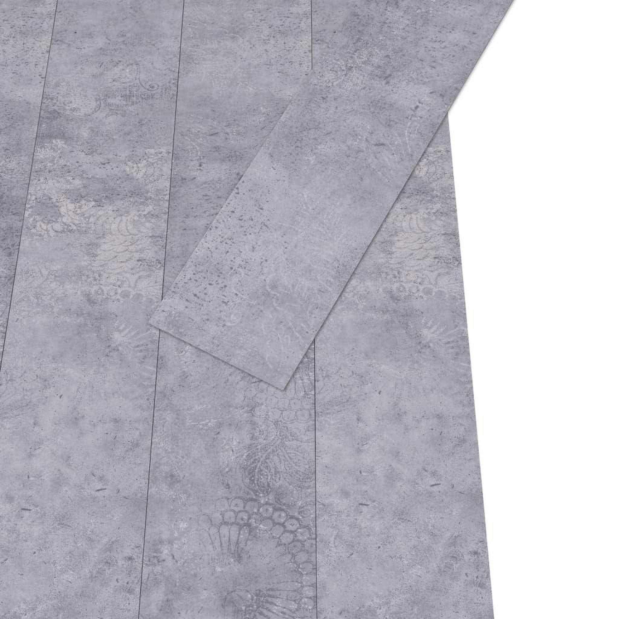 Voir la diapositive 3 : VIDAXL Dalles de plancher PVC 4,46 m^2 3 mm autoadhesif gris ciment