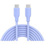 Voir la diapositive 1 : ESSENTIEL B Câble de charge vers USB-C silicone 2M Violet