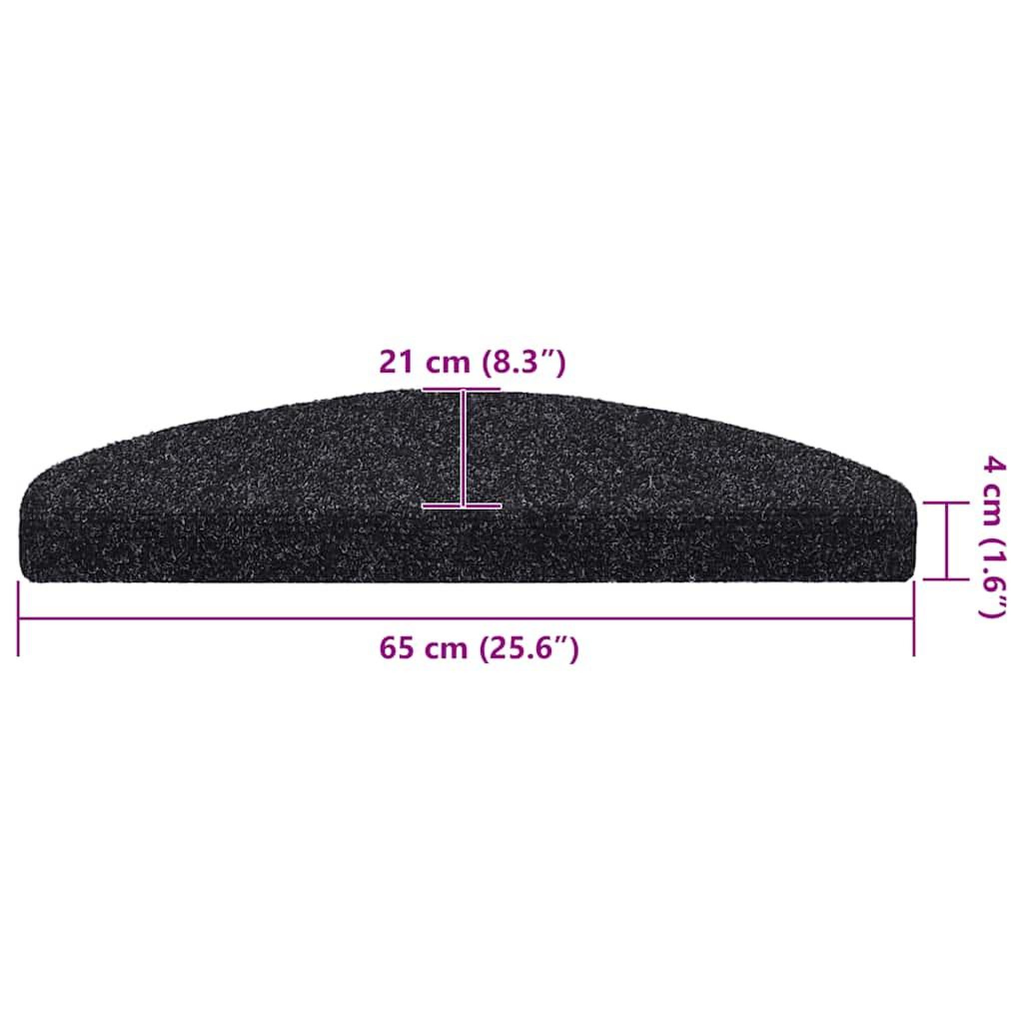 Voir la diapositive 6 : VIDAXL Tapis d'escalier autocollant 30 pcs noir 65x21x4 cm