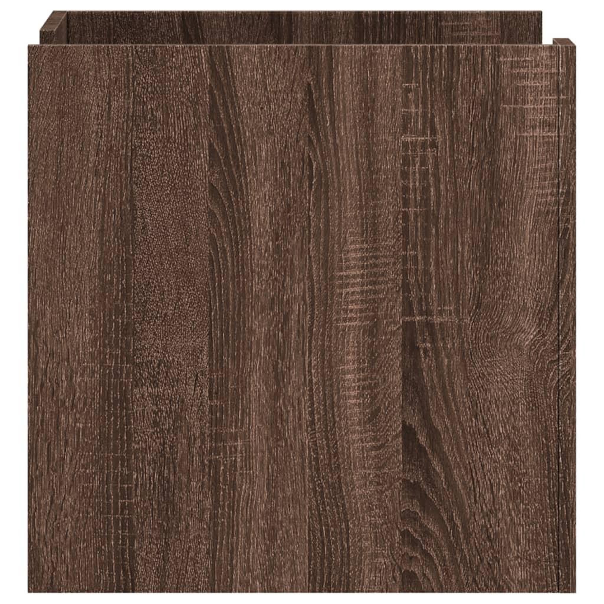 Voir la diapositive 5 : VIDAXL Table de chevet chene marron 45x50x50 cm bois d'ingenierie