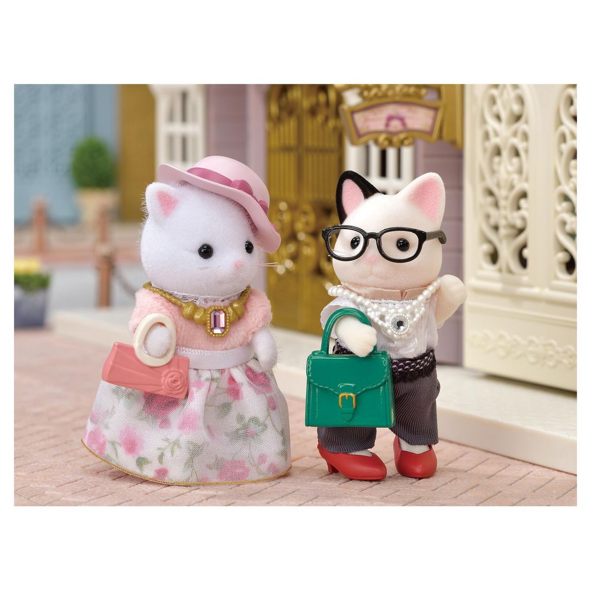 Sylvanian families 5462 Valisette de mode et grande soeur chat bicolore